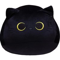 25cm Kawaii Black Cat Plush Toy Soft Stuffed Animal Pillow Black Cat Plush Doll Baby Toys Plushie Christmas Gift for Kids Girls
