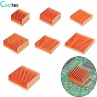 DIY Pure Copper Heatsink Skiving Fin Heat Sink Radiator Cooler for Electronic CHIP Raspberry pi Cooling Heat dissipation
