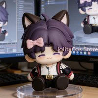 New Love and Deepspace Rafayel Q-version Kawaii Anime Figurine Cute PVC Statue Desktop Ornament Decor Gift Birthday Xmas Figure