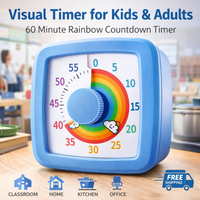 School Visual Timer Children Visual Timer With Night Light Kitchen Accessories Stop Watch Digital Stopwatch Pomodoro