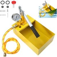 16Bar Manual Hydraulic Pressure Test Pump with 1/4" Male NPT to 1/2" Male NPT Connection 5L Water Pressure Tester Pump Machine