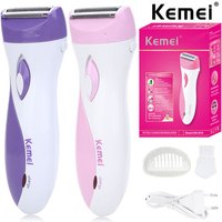 Kemei KM-3018 Electric Rechargeable Lady Shaver Hair Remover Epilator Painless Shaving Wool Scraping EU For Whole Body Use