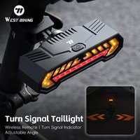 WEST BIKING Wireless Turn Signal Bike Tail Light Projection 6 Modes Rechargeable Waterproof Rear Light For Road MTB Cycling