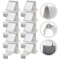 10pcs Cabinet Shelf Support Snap Iron Accessories File Cabinet Accessories Metal Shelf Brackets Cabinet Shelf Clips Heavy Duty