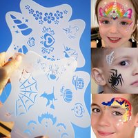 Stencils For Body Painting Face Art Stamps Temporary Tattoos Reusable Stencils Plastics