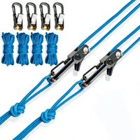 4-Pack Paracord Adjusters,Rope Tightening Tool & Tensioner,Rope with Roller Tensioner Heavy-Duty Tie Down for Camping, Tarps