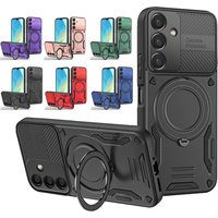 Armor Magnetic Case For Samsung Galaxy A05 A05S A06 A07 A12 A13 A14 A15 A16 A17 A25 A26 A27 A33 A35 A37 A55 A57 A56 4G 5G Cover