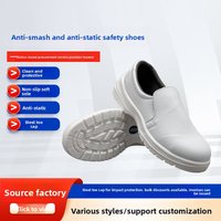 Breathable Safety Shoes Steel Toe Cap Anti-puncture Dust-free Cleanroom Footwear Non-dusting Work Shoes for Industrial Workshop