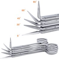 Dental Root Fragment Plier Minimally Invasive Tooth Extraction Forceps Residual Root Tweezers Scissors Dentistry Instrument Tool