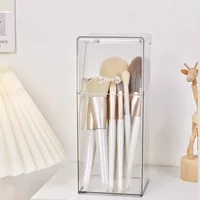 1/2Pcs Makeup Brush Storage Box Simple And Transparent Multifunctional Makeup Brush Storage Rack Simple Durable And Practical