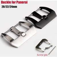 316L Stainless Steel Watch Buckle for Panerai PAM 441 Bracelet 20mm 22mm 24mm Matte Pin Clasp Metal Screw Pin Buckle Free Tool