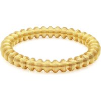 VAROLE Wave Pattern Bracelet Women Stainless Steel Pulsera Bracciale Minimalist Fashion Waterproof Daily Wear Jewelry Gift