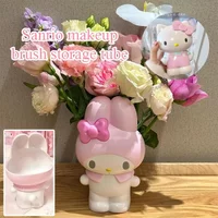 Kitty Pen Holder Stationery Makeup Brush Storage Tube Desktop Organizer Ornament Perfect Gift for Girls and Fans