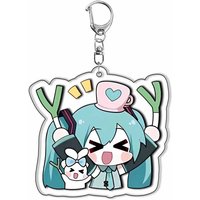 Cute Hatsune Miku Acrylic Keychain Anime Cosplay Accessories Cartoon Gift