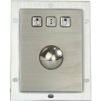 Metal Trackball with High-quality Stainless Steel Material Panel mount 38mm industrial mouse buttons Explosion-proof track ball