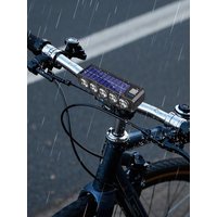 AliExpress NONE 20LED Solar Bicycle Horn Light Power Display Cycling Safety Front Lamp 4000mAh High Brightness Bike Flashlight for Night Riding