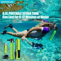 0.5L Underwater Tank Cylinder Oxygen Kit Scuba Tank Diving Cylinder Outdoor Oxygen Tank, 5-10 Minutes Scuba Diving Tank