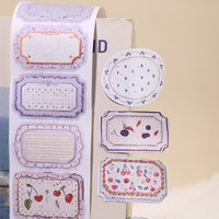 1roll/2roll Vintage Basic Style Die-Cut Tape Label Collection Series Journal DIY Versatile Collage Stickers 6 Styles washi tape