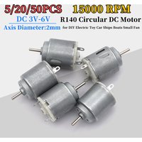 5/20/50Pcs R140 Motor DC 3V-6V 15000 RPM for DIY Electric Toy Car Ships Boats Small Fan R140 DC Toy Micro Motor