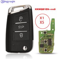 XHORSE jingyuqin XKMQB1EN For VW Remote Key MQB Style 3 Buttons for VVDI Key Tool