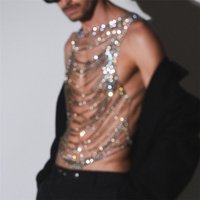 Exaggerated Fashion Crystal Body Chain Jewelry Exquisite Shining Nightclub Party Rhinestone Body Chain Jewelry Accessories