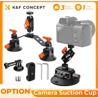K&F CONCEPT Suction Cup Camera Mount with Magic Arm 3"/4.5"/6" Suction Cup Camera Mount Sets for GoPro DJI Osmo Insta360 Phone