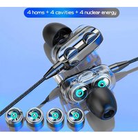 Noise Canceling In Ear Stereo 3.5mm Wired Headphones For iPhone Xiaomi Huawei Heavy Bass Sound Running Gaming Audio Accessories