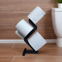 Modern toilet paper stands, irregularly shaped tissue storage racks, made of plastic, are sturdy and not easy to break