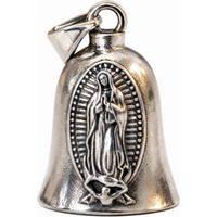 Virgin Mary Motorcycle Guardian Bell Small Size Punk Style Evil Spirit Trap Bell Lightweight Pendant Biker Good Luck Charm Men