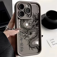 Luxury Dragon Totem Case for Xiaomi Redmi 14C 13C 12C 4G Note 14 13 12 11 Pro Plus 5G 12S 11S 10S 10 Pro Max Shockproof Cover