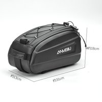 AliExpress anmeilu Anmeilu Waterproof Bicycle Saddle Bag 6L Large Capacity Bike Tail Trunk Rear Seat Bags Road Mountain Luggage Carrier Cargo Rack