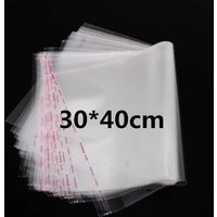 30x40cm Gernal Use Clear Resealable OPP Adhesive Bag DIY Transparent Shoes T-shirt Self Sealing Plastic Gift Shipping Pouches