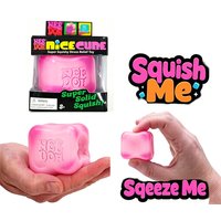 Nice Cube Sensory Toy - Squishy Fidget Cube for Stress Relief, Super Solid Squish for Pinching Fun
