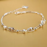 New Pretty 925 Sterling Silver Original Charm Stars Bracelets For Women Fashion Luxury Party Wedding Jewelry Christmas Gifts