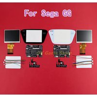 1set For SEGA Game Gear GG Highlight Display V4.0 LCD Screen Adjustable Brightness Support VGA output Mod HighLit V4 LCD Kits