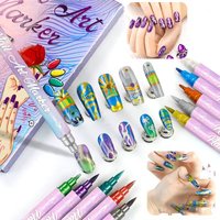 10 Color Double Headed Metal Marker Set, Graffiti Dot Nail Drawing Pen, Quick Drying, Washable, Perfect Gift for Festivals