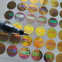 10000pcs 1cm Gold Color Hologram Warranty Void Label Screw Hole Sticker Security Seal Honeycomb Left If Removed or Tampered With