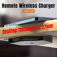 27MM Remote Desktop Lsolated Wireless Charger for IPhone 17 16 15 14 13 12 Samsung S24 S23 Xiaomi 15 Airpods 2/Pro Fast Charging