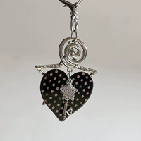 Y2K Jewelry Acrylic Polka Dot Heart Stars Pendant Keychains for Women Harajuku Punk Korean Fashion Bag Phone Accessories