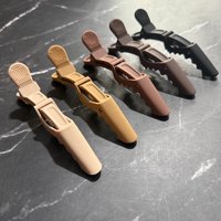 ARLANY 6Pcs Matte Color Alligator Clip Beauty Hairdressing Crocodile Clips Hairgrips Alligator Hair Clips for Barber Salon