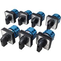 Electric 2/3/4 Position 8 Terminals Rotary Cam Changeover Switch 500V 20A LW28-20