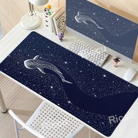 Whale Shark Galaxy Mouse Pad Anime Marine Organism Desk Mat XXL Office Keyboard Mousepad Gaming Large Deskpad PC Accessories Rug