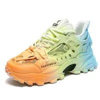 VIPOL Spring colorful Hong Kong-style dad shoes, men's vulcanized shoes, sports shoes, height-increasing walking shoes