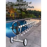 8 Pcs Pool Cover Straps Solar Blanket Cover Reels Straps Blanket Reel Strap Buckle Fastener Kit for Inground Swimming Pools