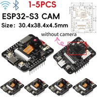 ESP32-S3 CAM Dev Kit, 8MB PSRAM 8MB Flash, Integrated USB-C Uploader & Battery Charger, OV3660, WiFi+Bluetooth AI Camera Module