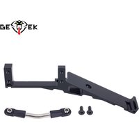 Aluminum Alloy Capra Servo Battery Mount with Steering Link for 1/10 RC Crawler Car Stock Axle Upgrade Parts