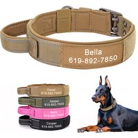 Military Tactical Dog Collar Personalized Strong Dog Training Collars With Handle Durable For Medium Large Dogs German Shepard