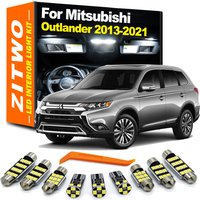 ZITWO 11Pcs LED Bulb Interior Indoor Light Kit For Mitsubishi Outlander 3 MK3 III 2013 2014 2015 2016 2017 2018 2019 2020 2021