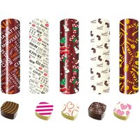 10pcs Chocolate Transfer Paper Mould Happy Birthday Christmas Creative Pattern Bakery Food Grade Cake Decoration