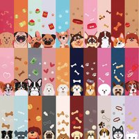 30PCS Cartoon Dog Bookmarks Decoration Reading Page Book Annotations Students Use Creative Gifts to Mark Cards